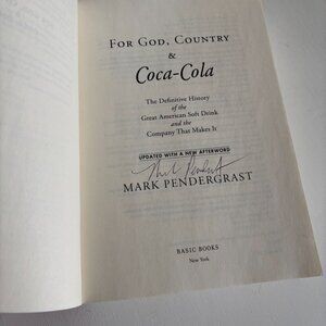 Book Author Mark Pendergrast Signed Book